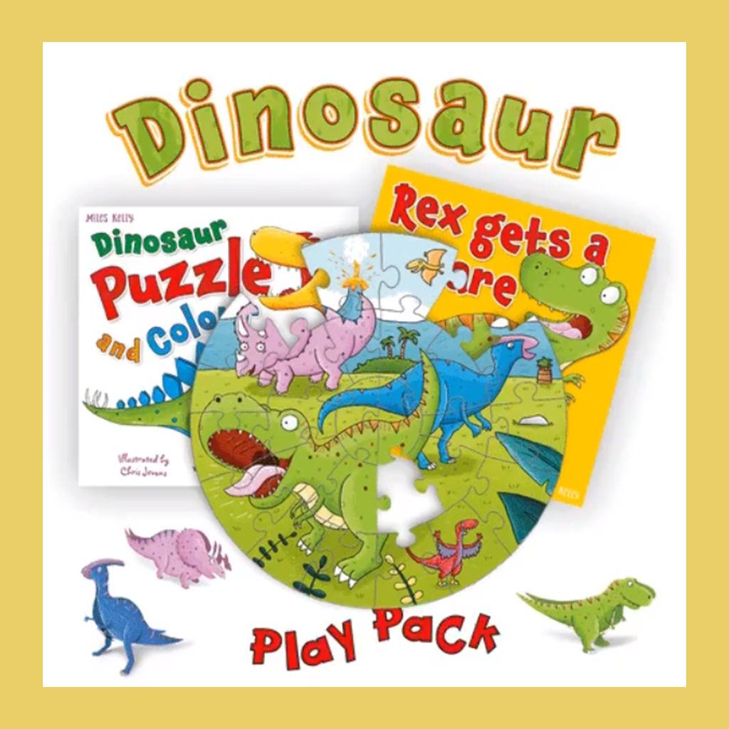 Dinosaur Puzzle, Read and Colour PlayPack