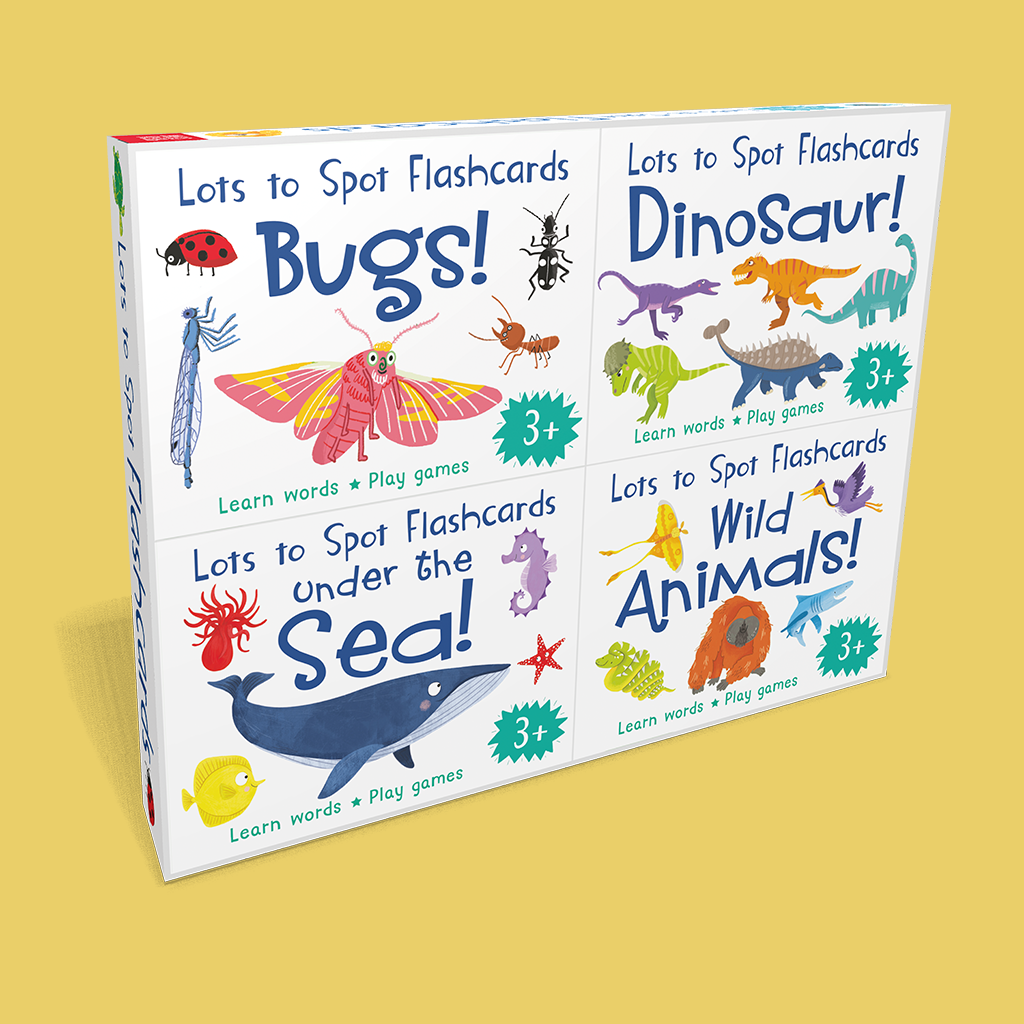 Lots to Spot Flashcards 4 PACK TRAY: Busy Animals