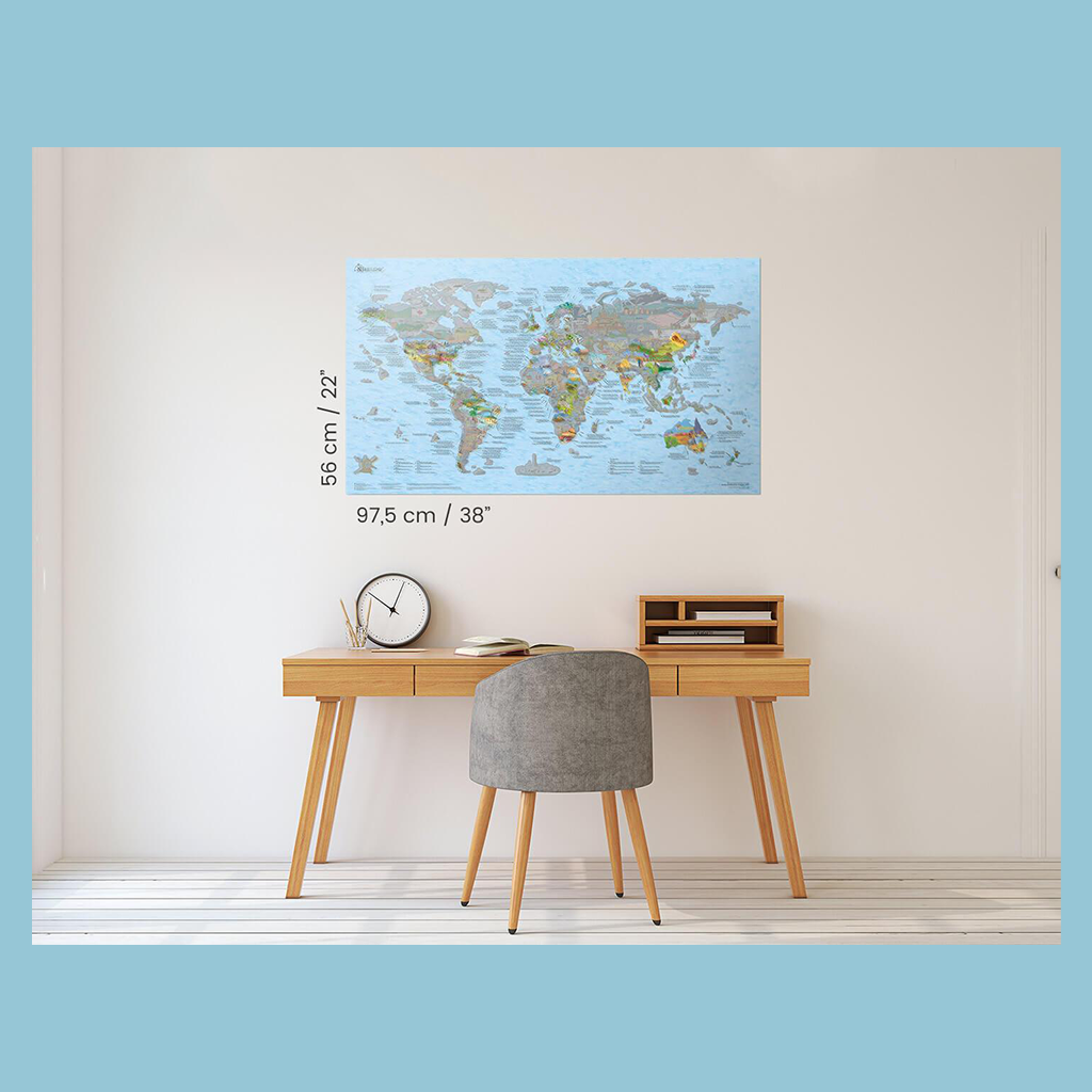 Bucketlist Scratch Map Poster