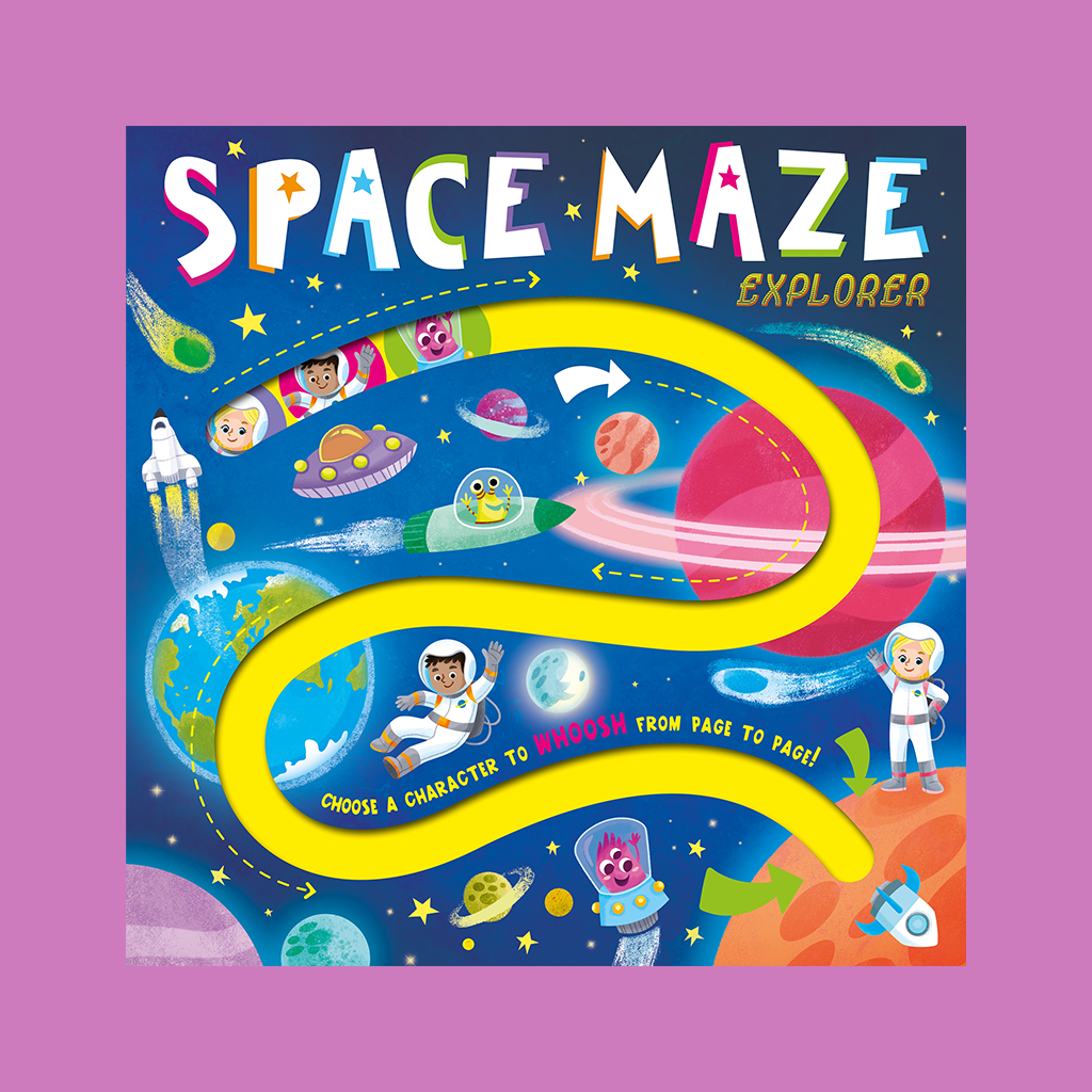 Space Maze Explorer Board Book Game